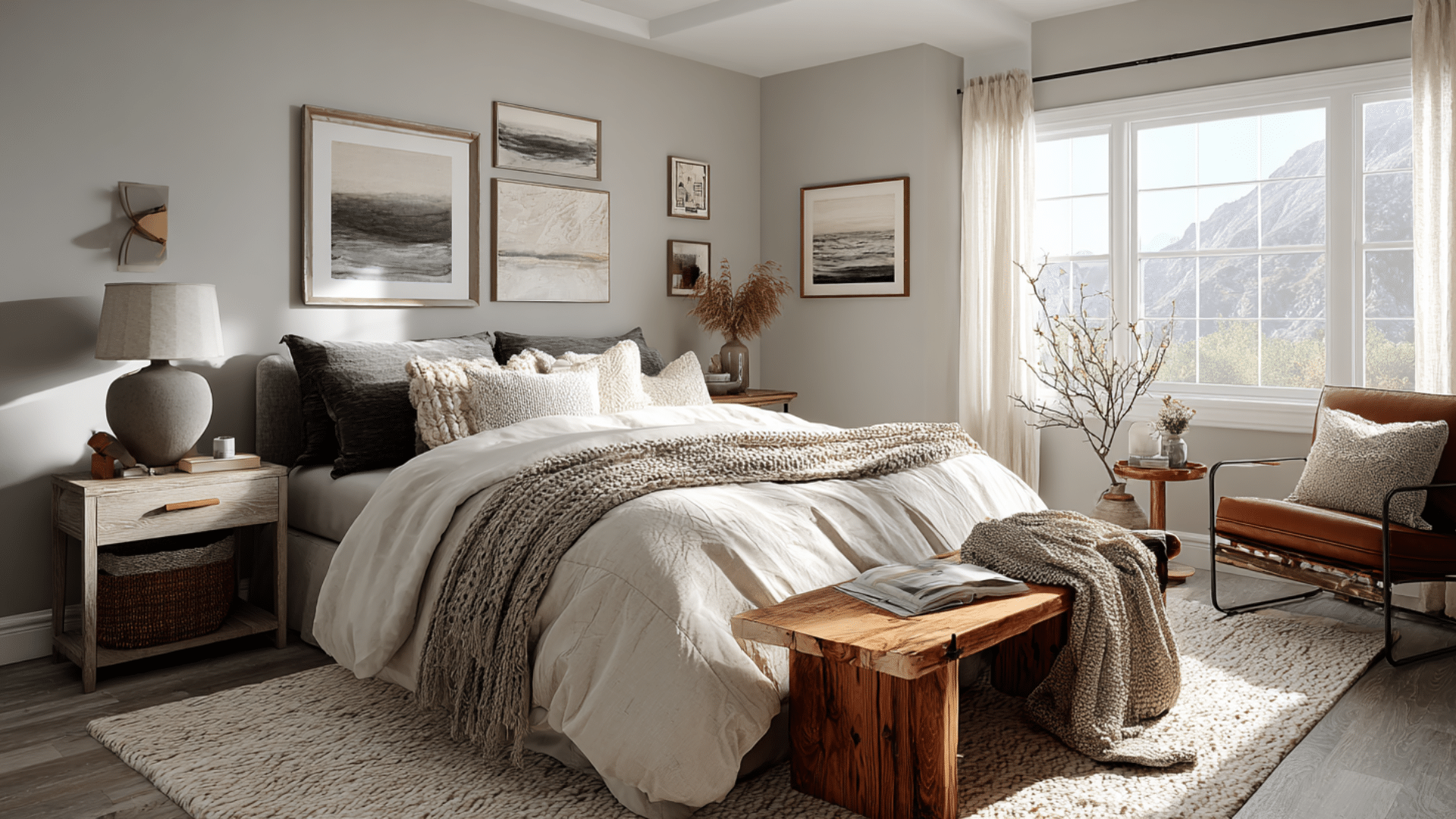 agreeable gray bedroom