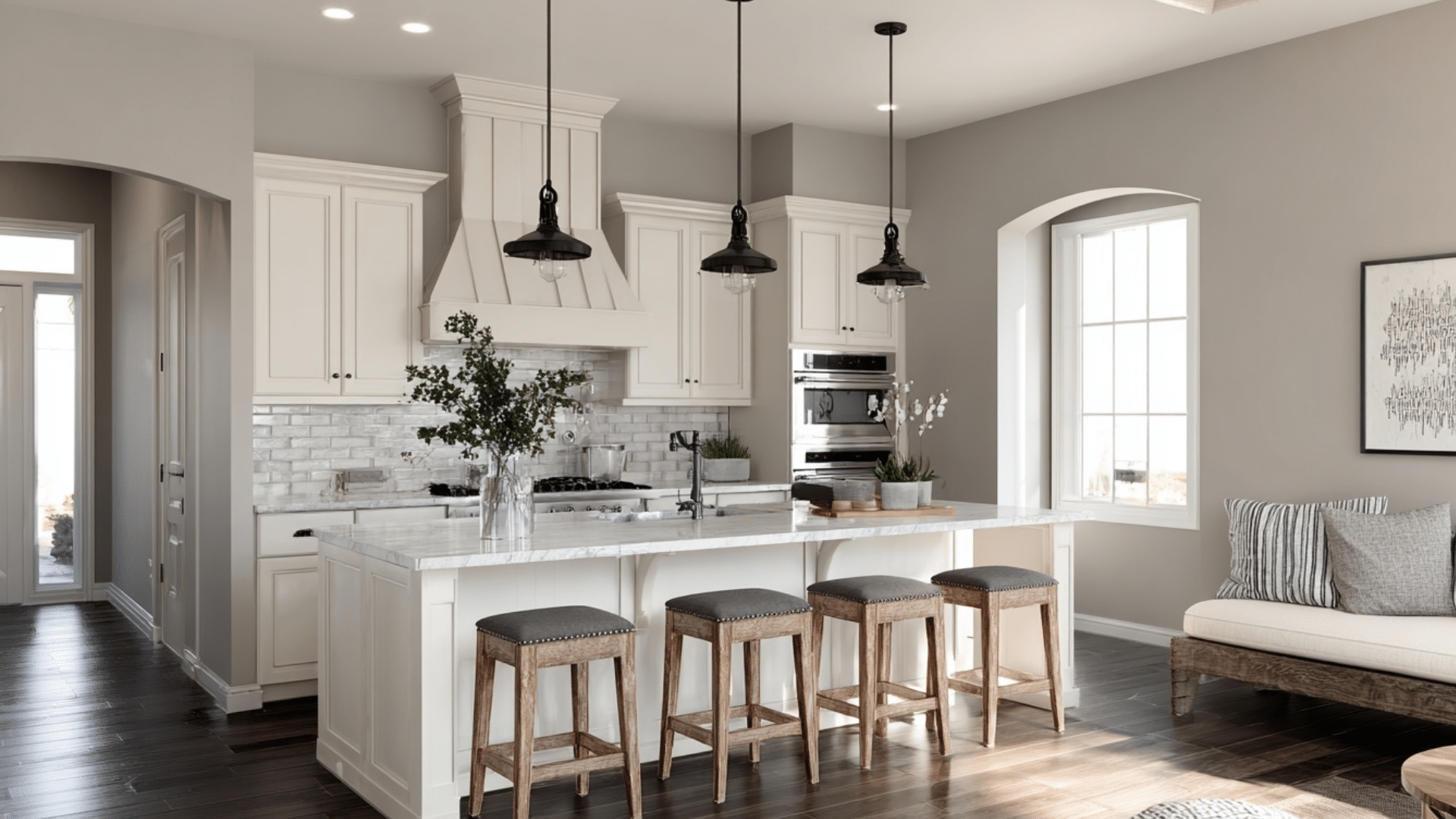 agreeable gray kitchen