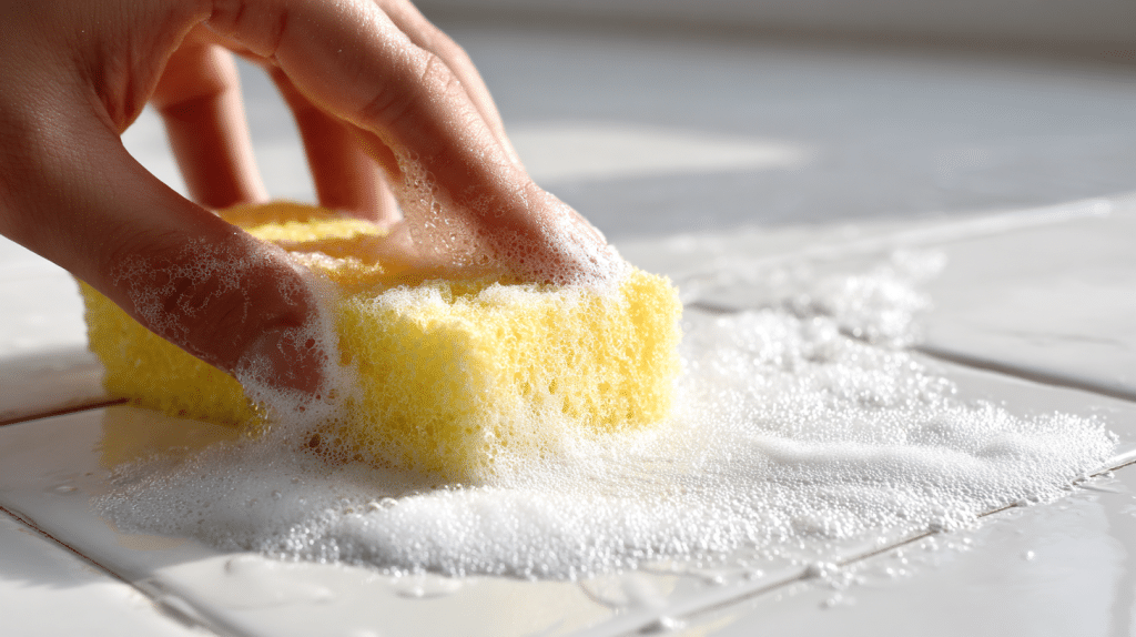 how to get paint off tile