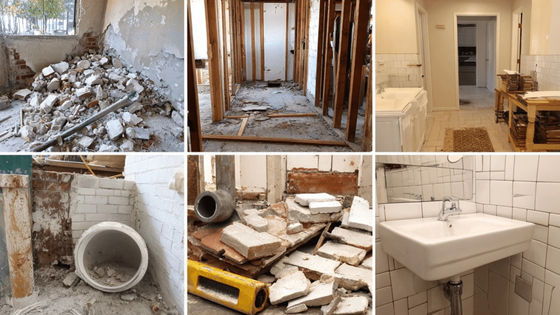 step by step breakdown of a bathroom remodel timeline