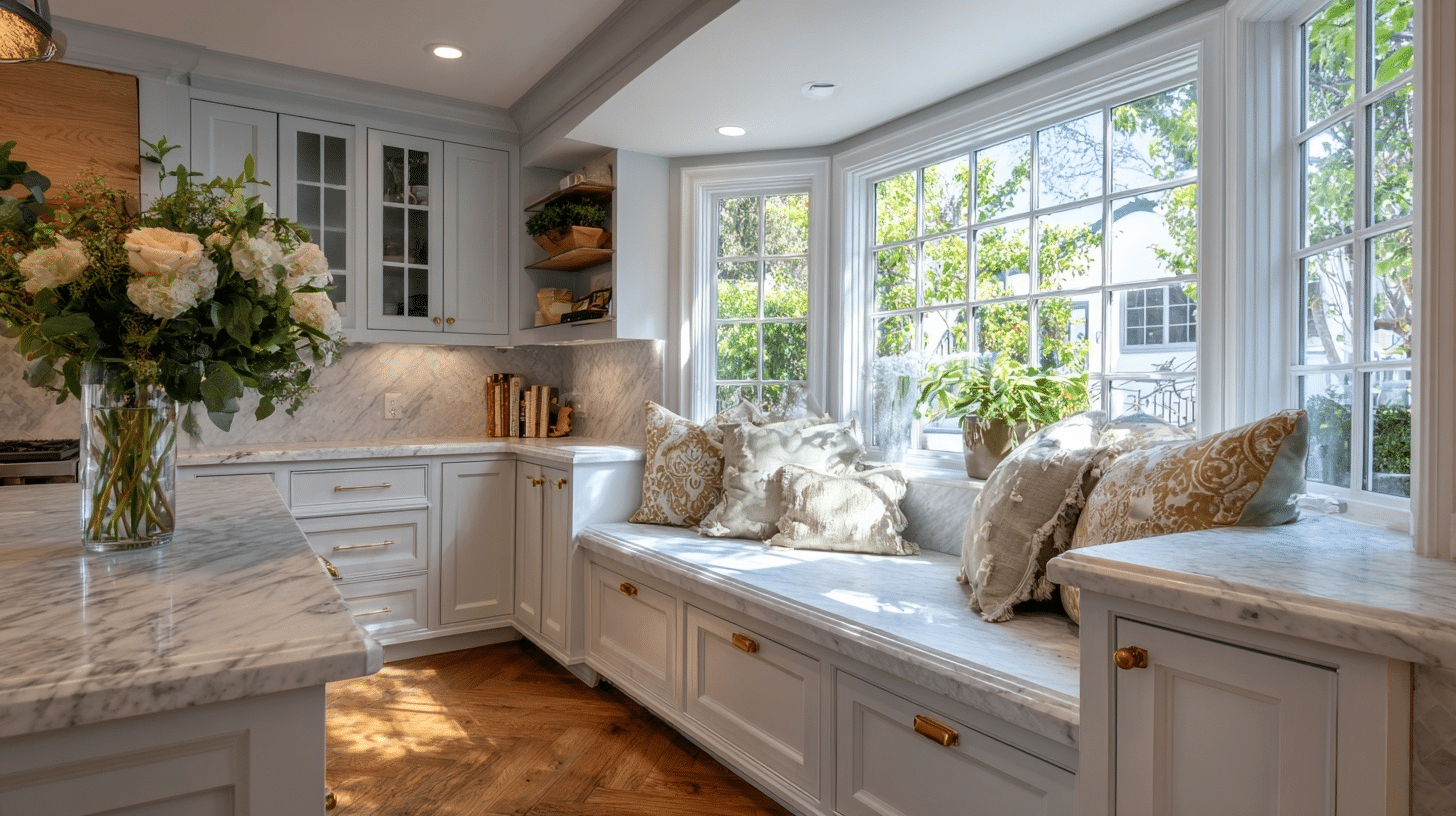 add a kitchen window seat