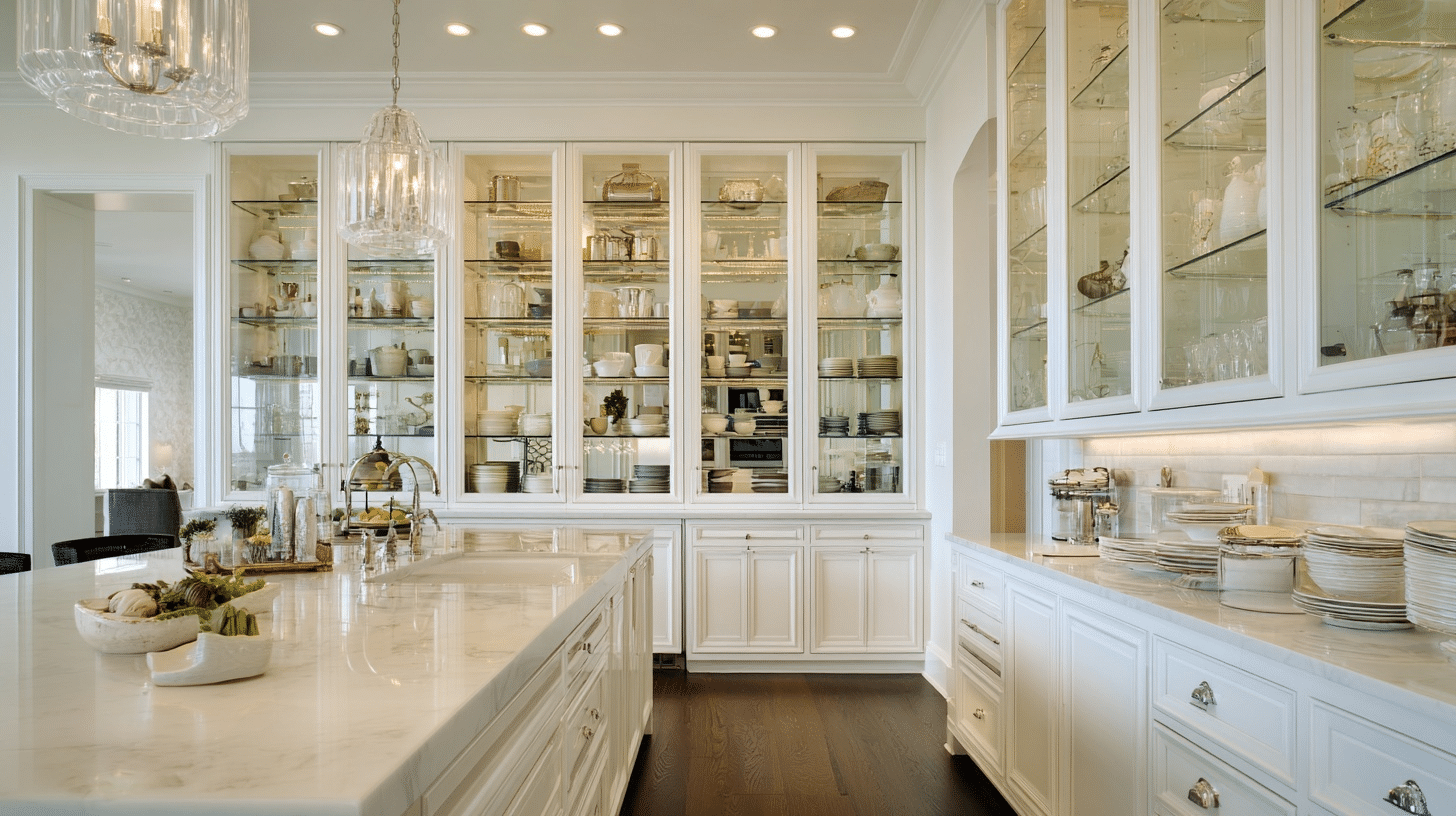 add glass front cabinet door