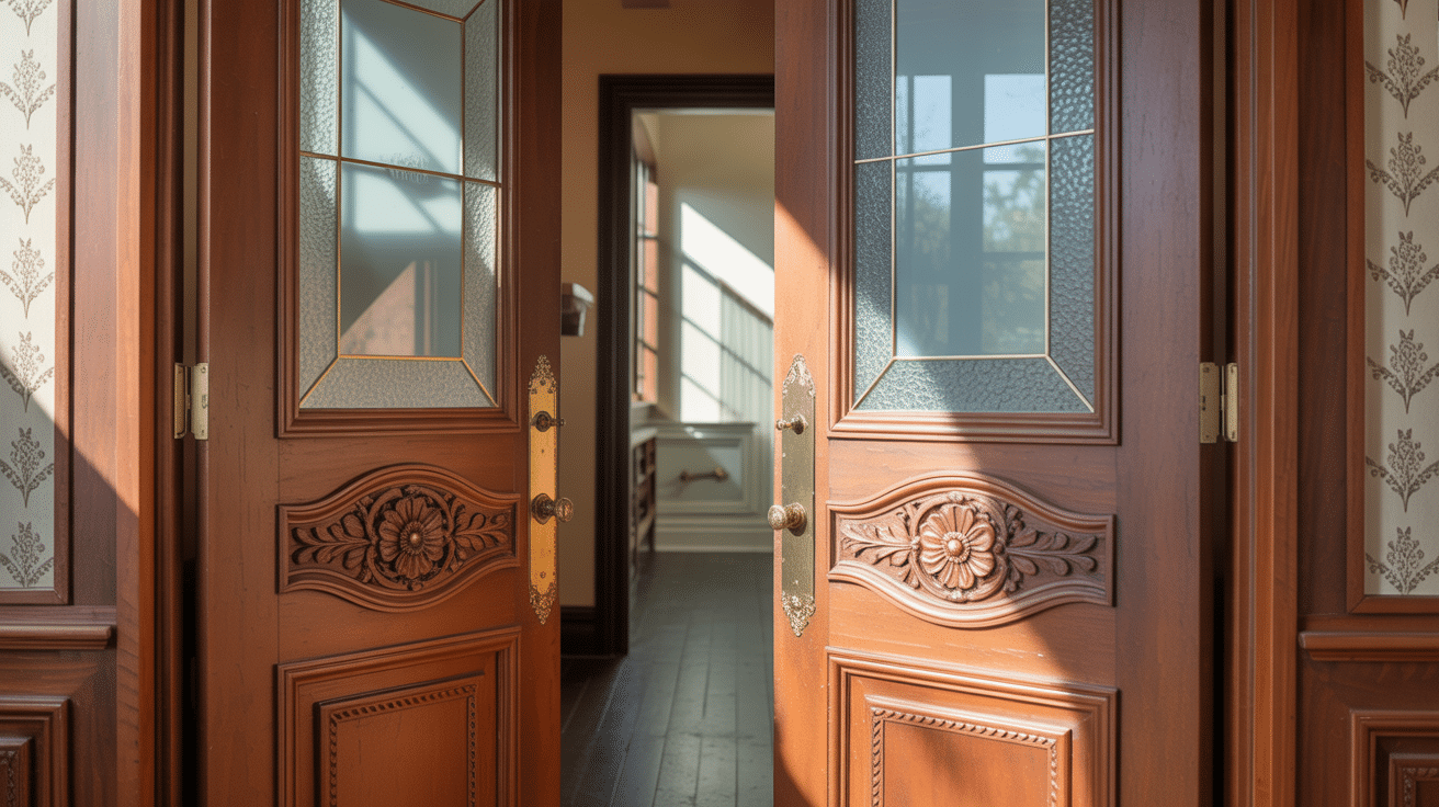 double swing doors