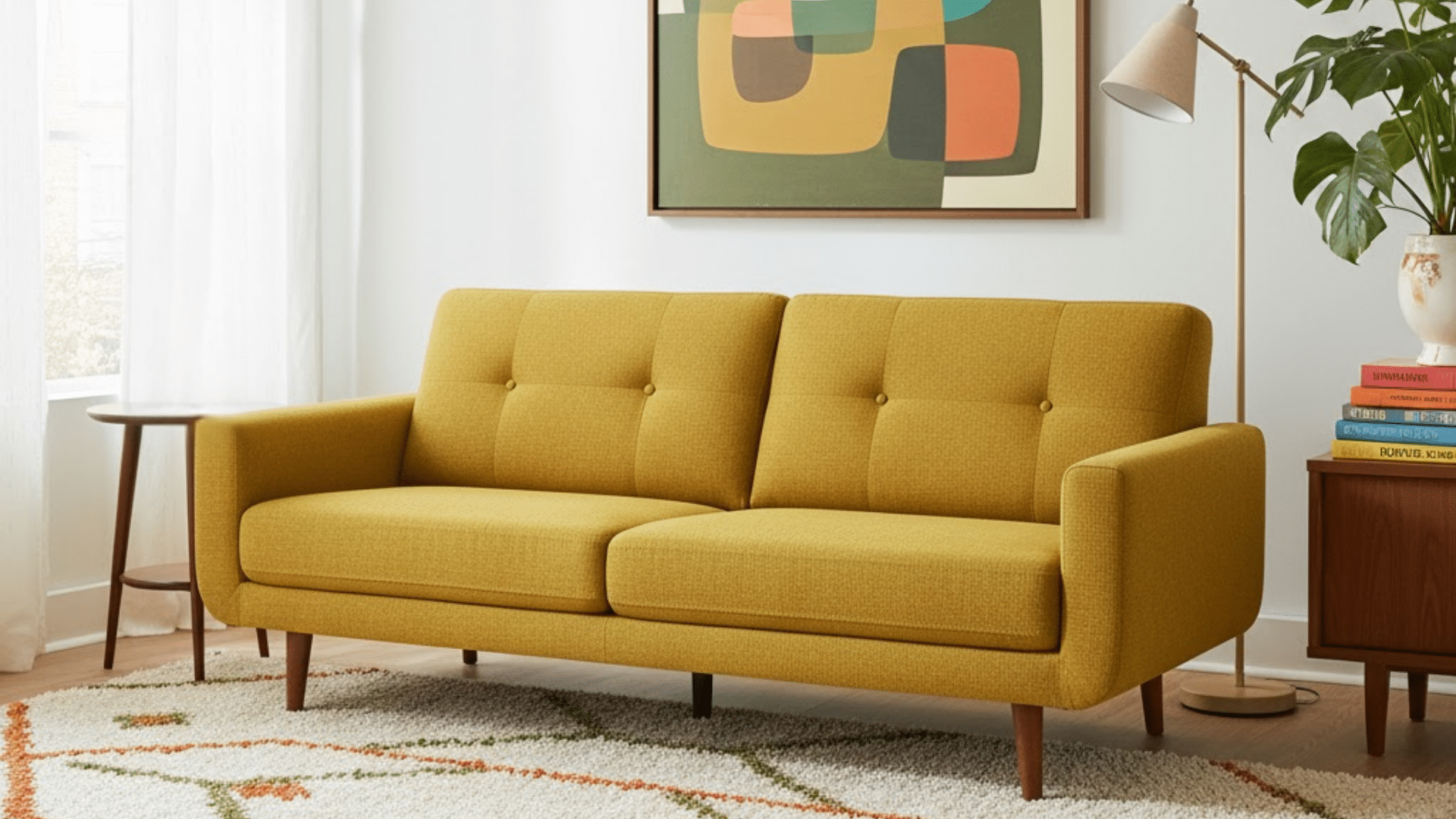 mid century modern sofa
