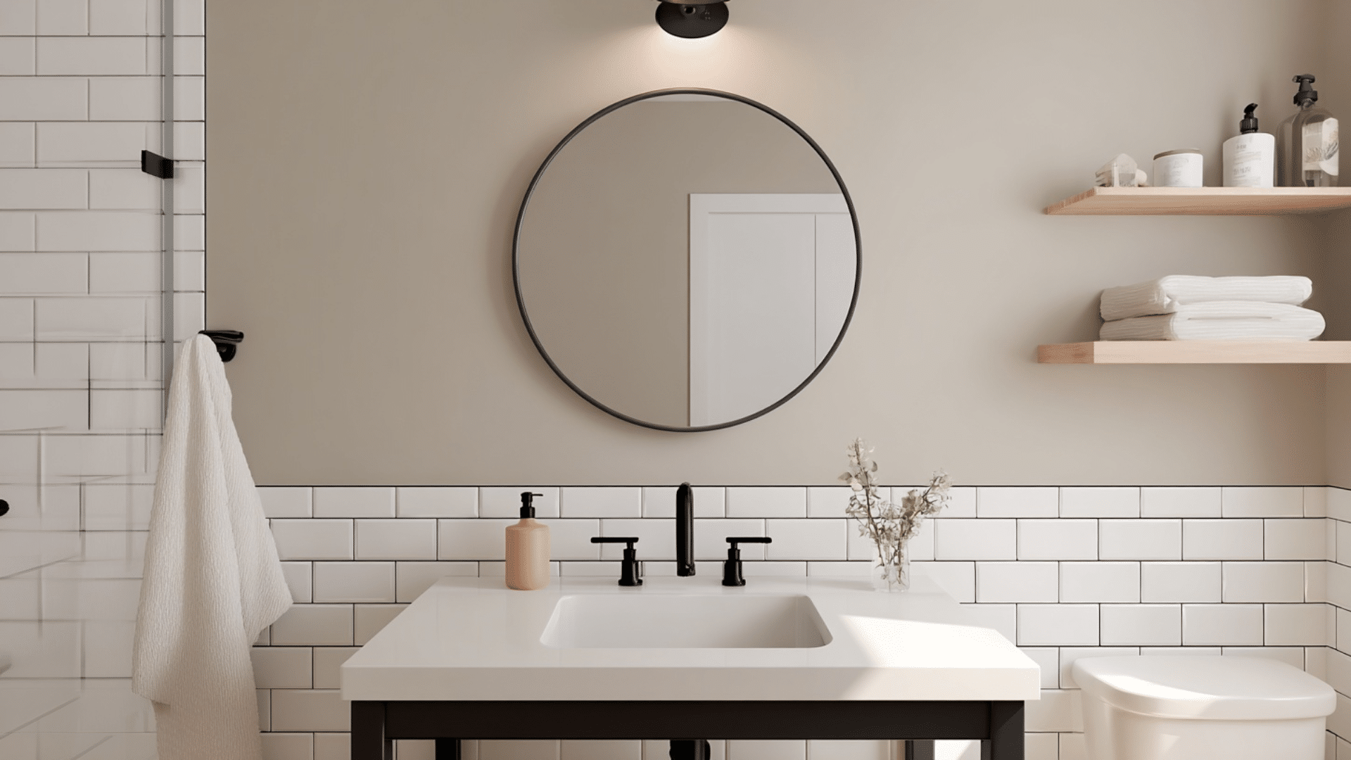 sherwin williams drift of mist in bathroom