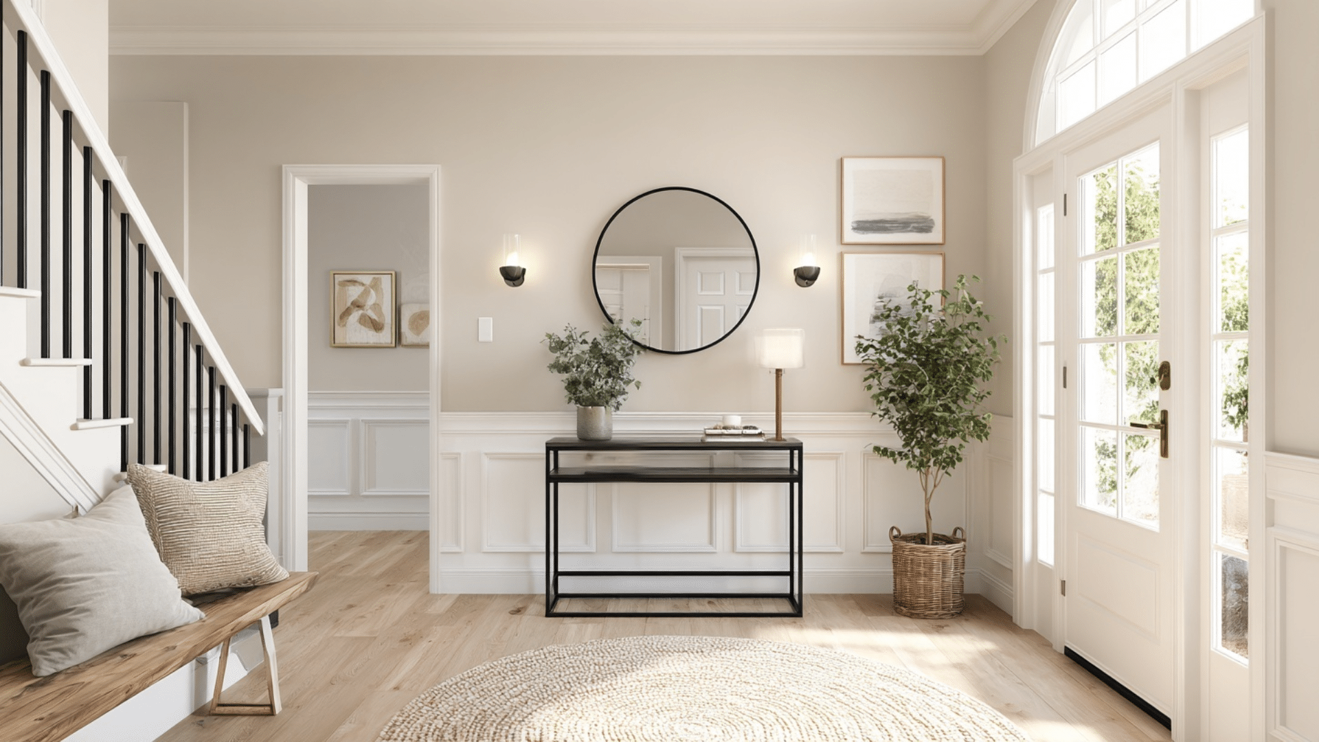 sherwin williams drift of mist in entryway