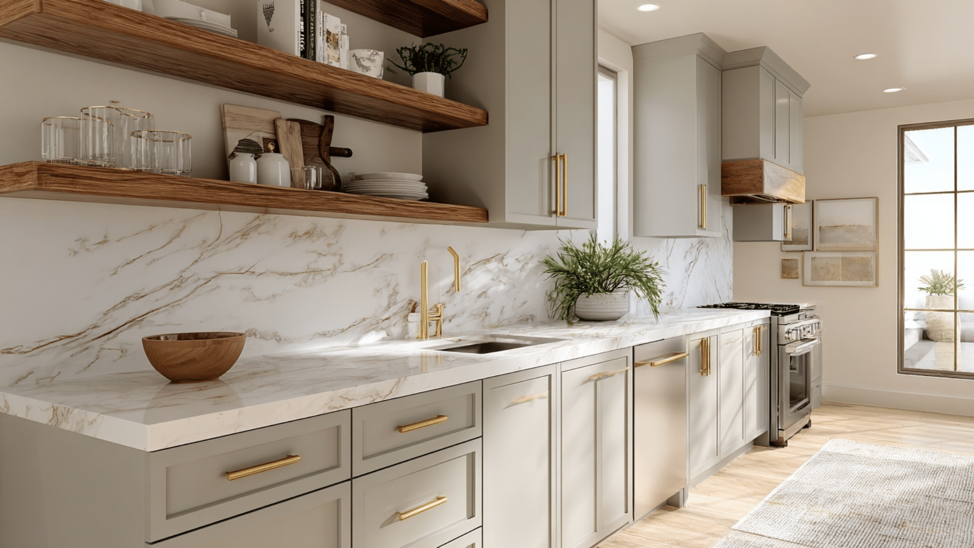 sherwin williams drift of mist in kitchen