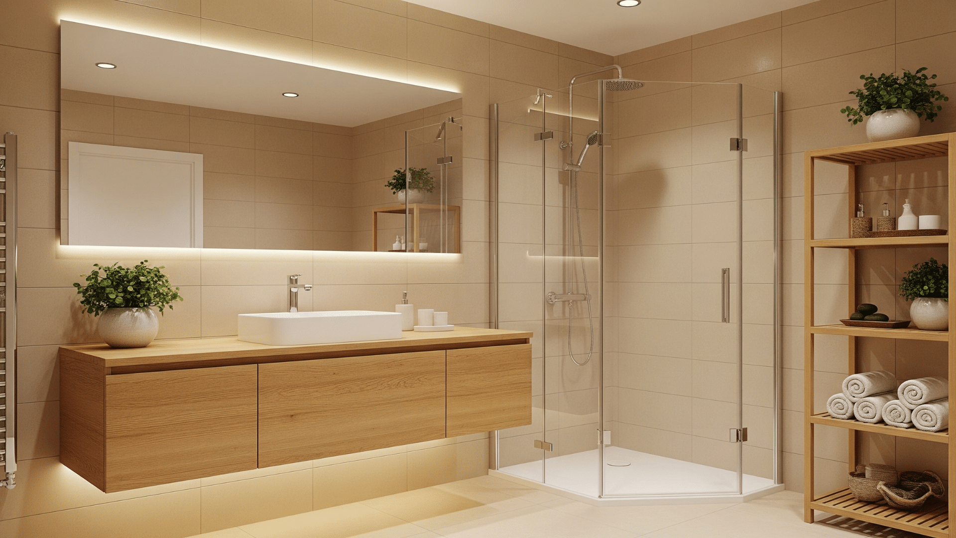 spa inspired wood elements