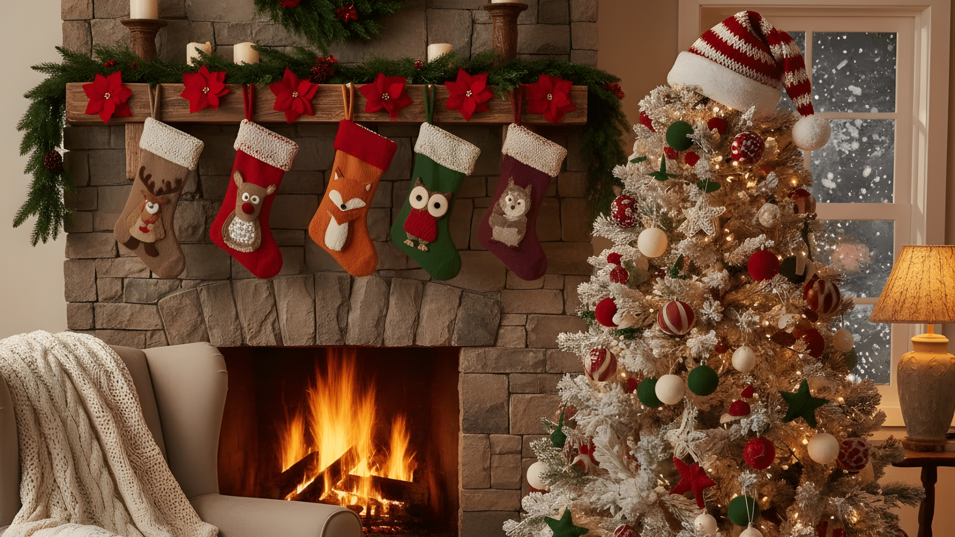 11 knitted santa hat