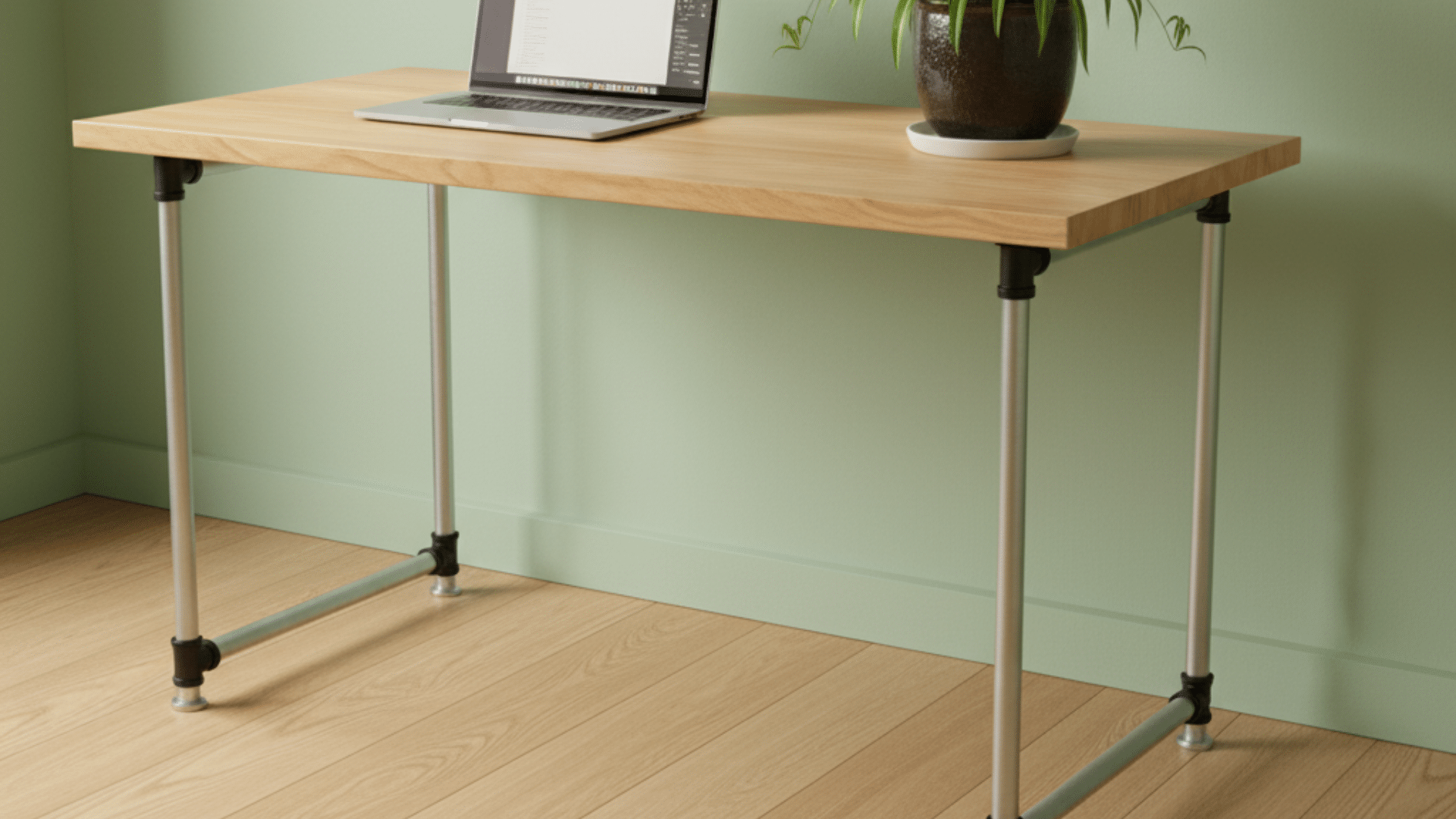 adjustable pvc pipe desk