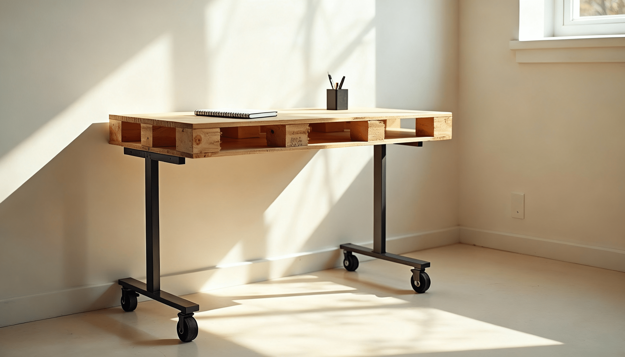 pallet standing desk