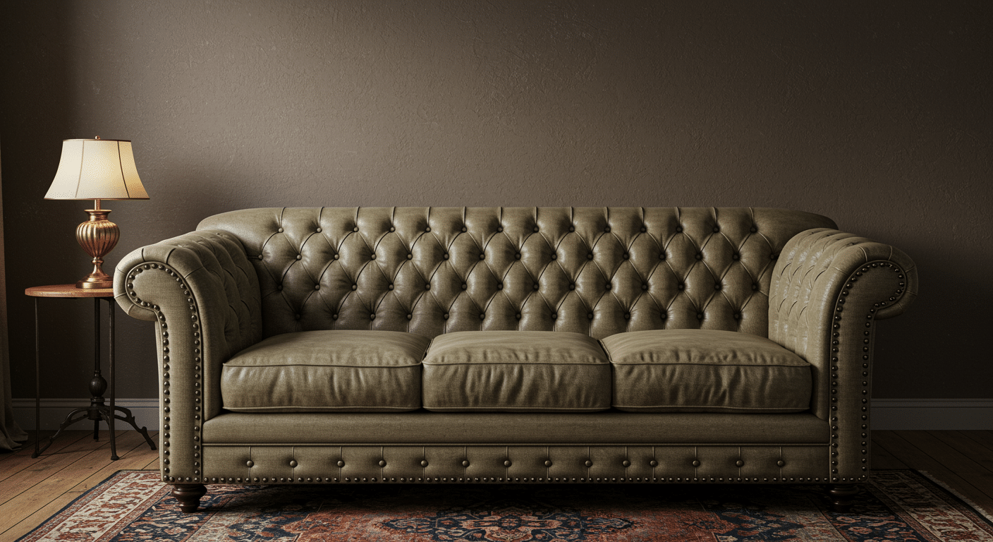 use upholstered furniture with nailhead trim