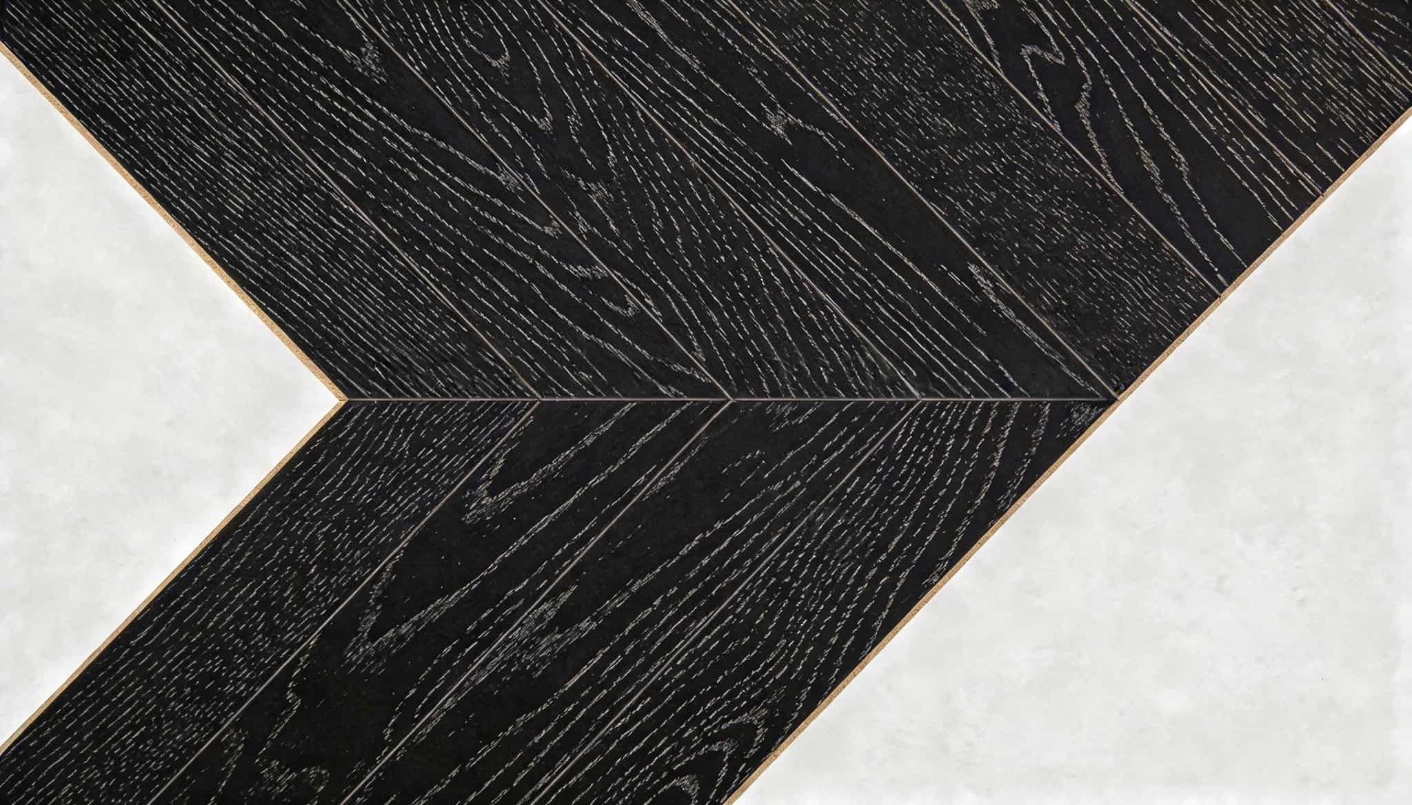 Measurements for various types of wood flooring, including Chevron style, displayed in a clear and organized format (2)